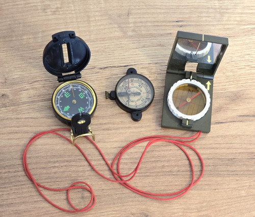 Vintage kompasse konvolut - 3x,