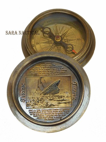 Antik vintage titanic kompass - vintage,