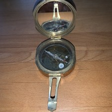 Alter Spiegel Kompass  NATURAL